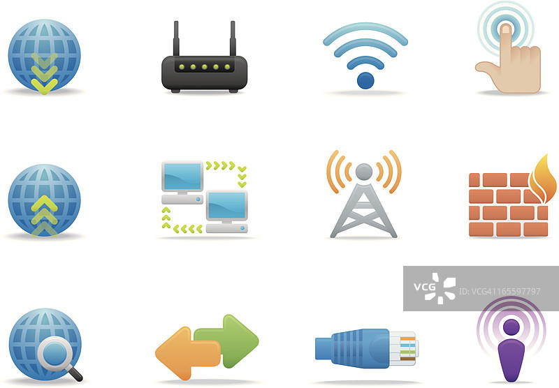 网络和互联网图标|高级磨砂系列图片素材