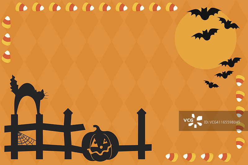 带文案空间的万圣节场景图片素材