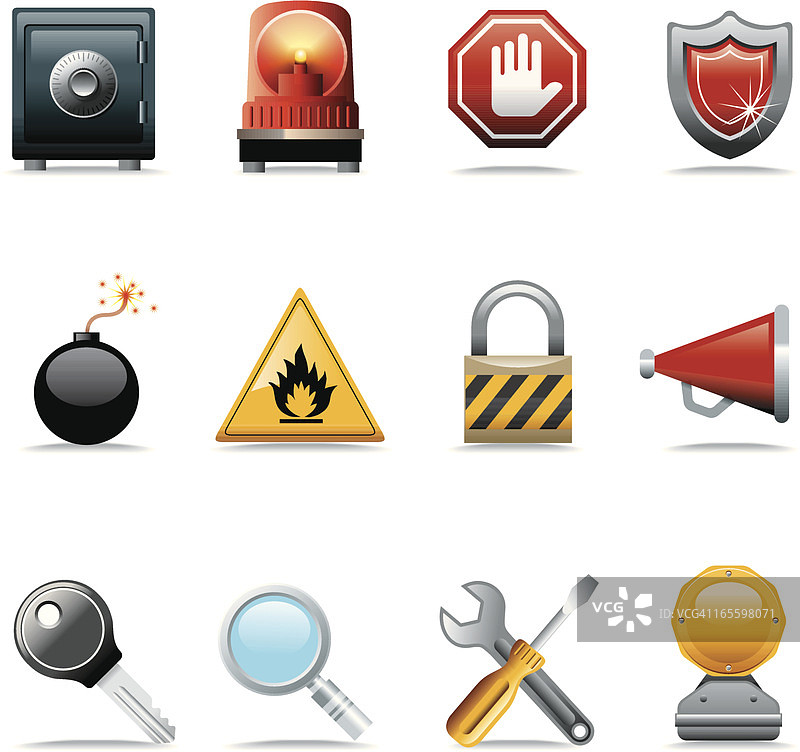 科技网络图标集图片素材