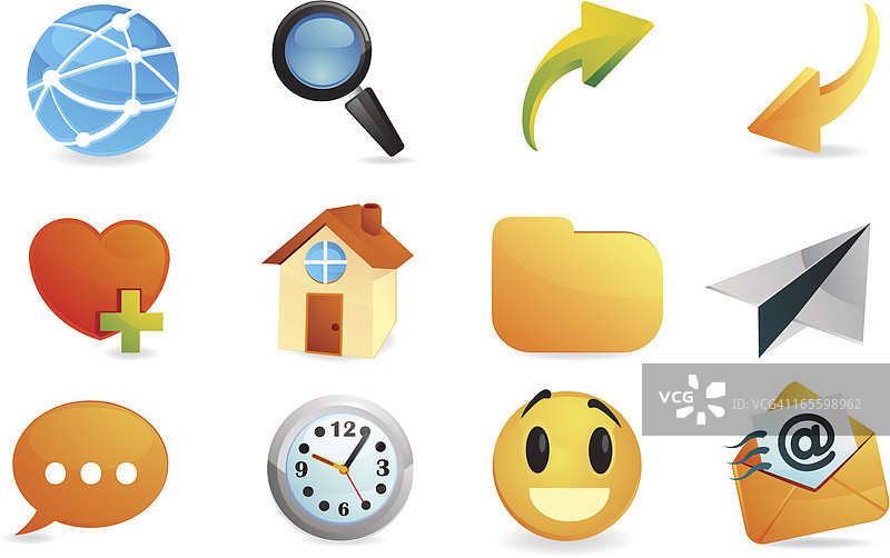 互联网和网站图标|高级光泽系列图片素材