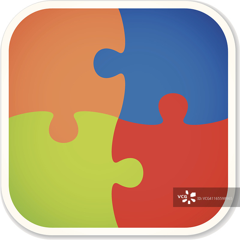 拼图方形贴纸图片素材