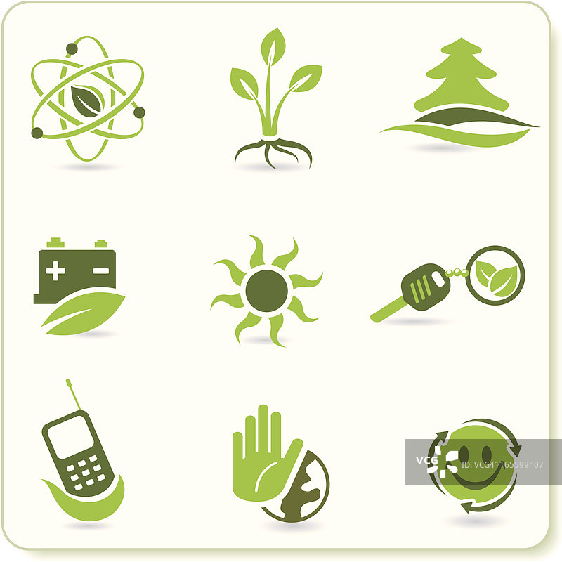 绿色生态符号图片素材