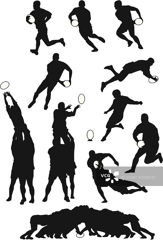 橄榄球运动瞬间图片素材