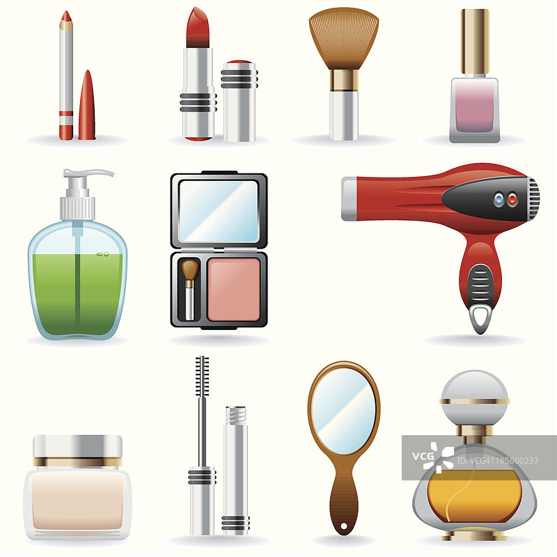 美容美妆图标集图片素材