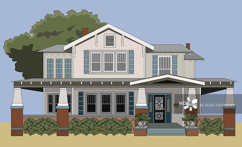 经典家庭住宅图片素材