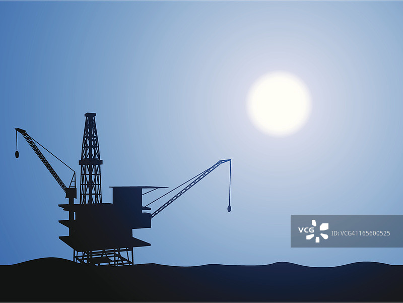 石油钻井平台图片素材