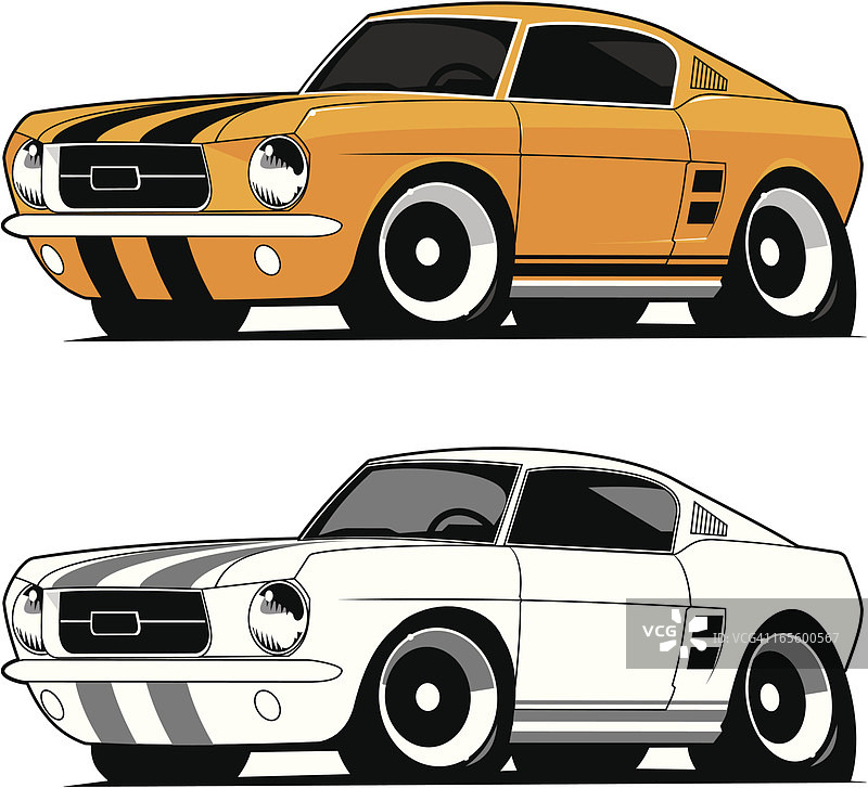 1967年款野马Fastback图片素材