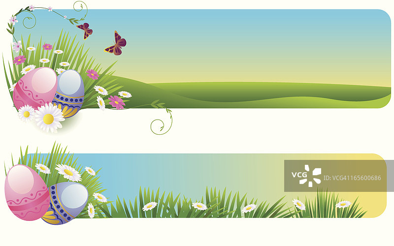 美丽的复活节banner图片素材