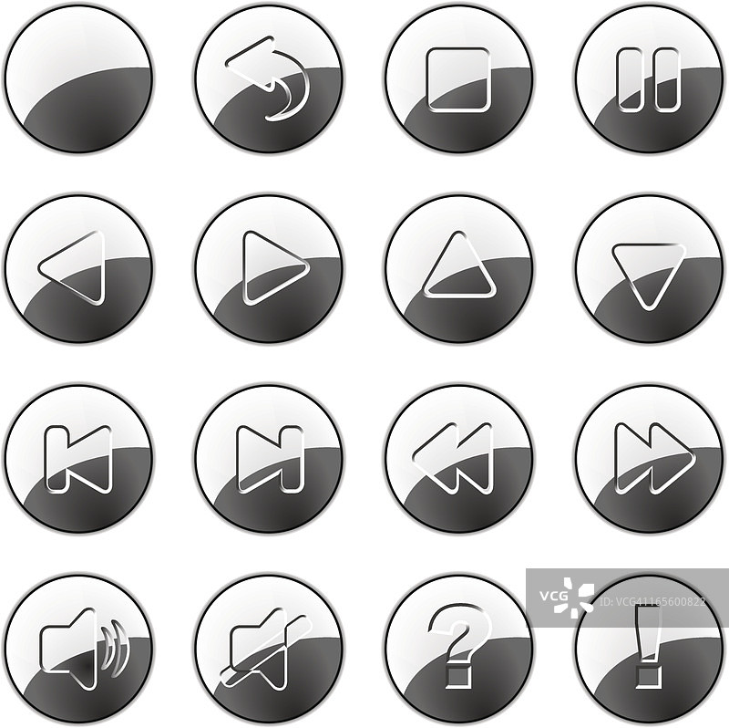 银色按钮图片素材