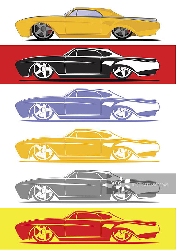 彩色汽车模具图片素材