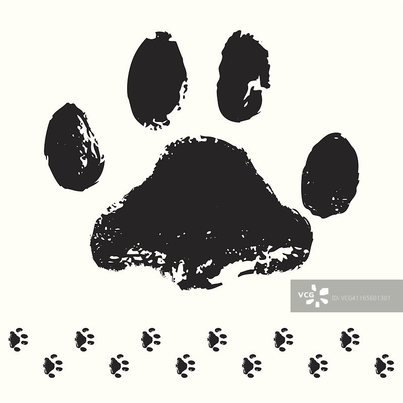 猫足迹图片素材