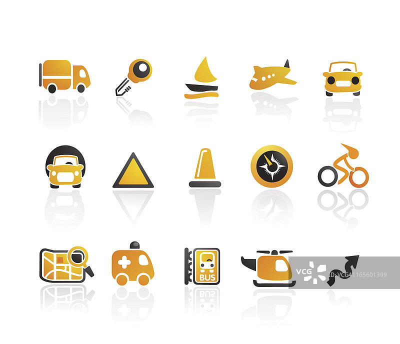 柑橘系列 | 交通运输图标图片素材