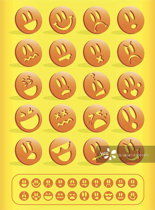 3D表情符号图标集图片素材