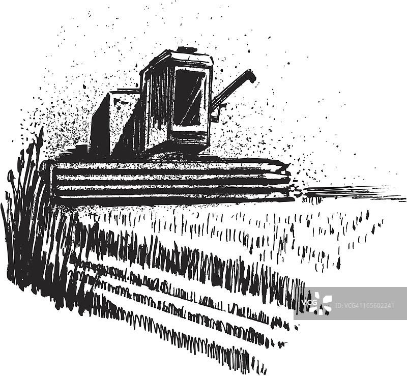 农场收获设备图片素材