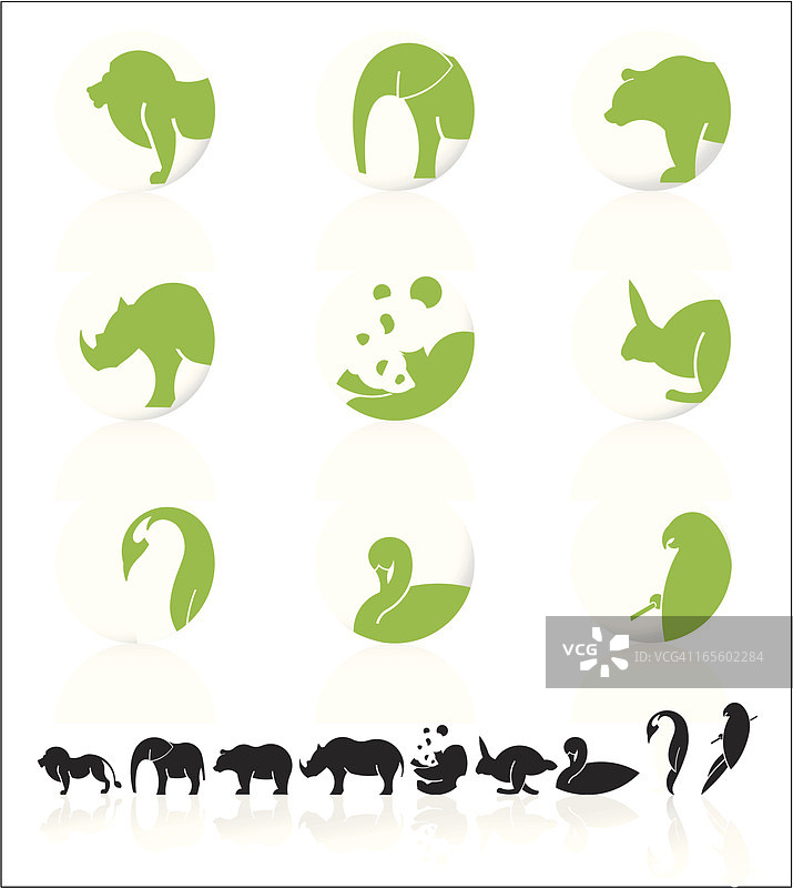 动物图标合集图片素材