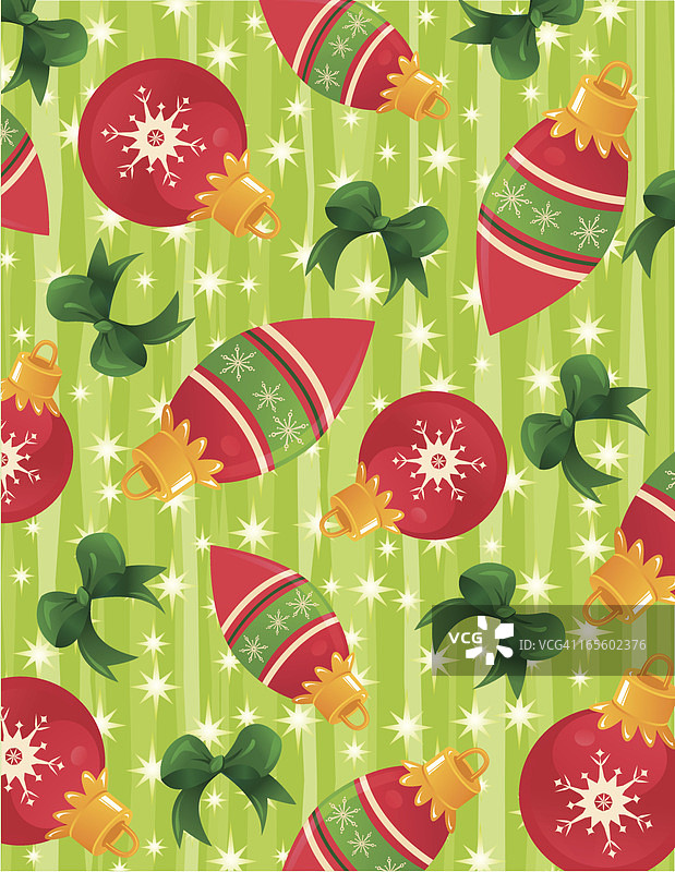 绿色圣诞包装纸图片素材