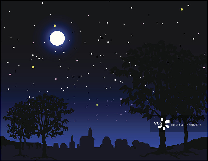 夜间场景图片素材