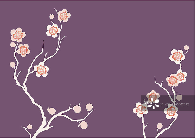 紫色樱花图片素材