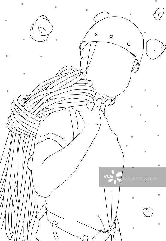 攀岩者图片素材