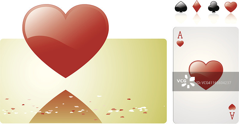 红桃花色图片素材