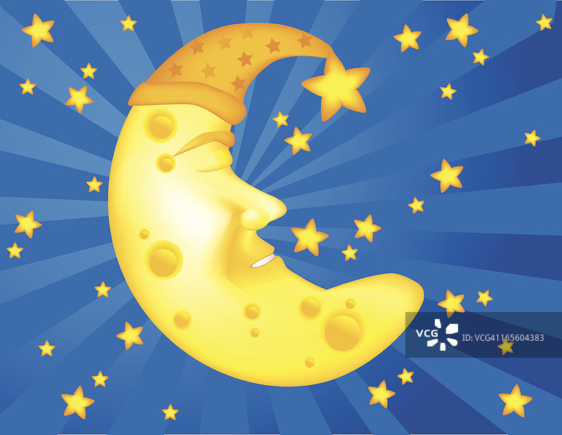 晚安，月亮图片素材