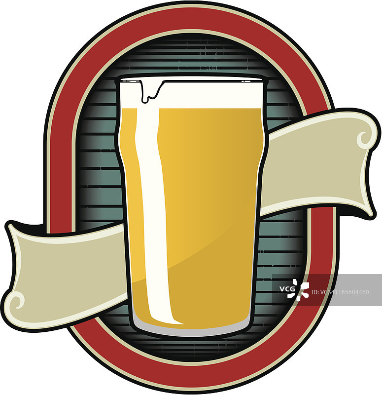 啤酒品脱标签图片素材