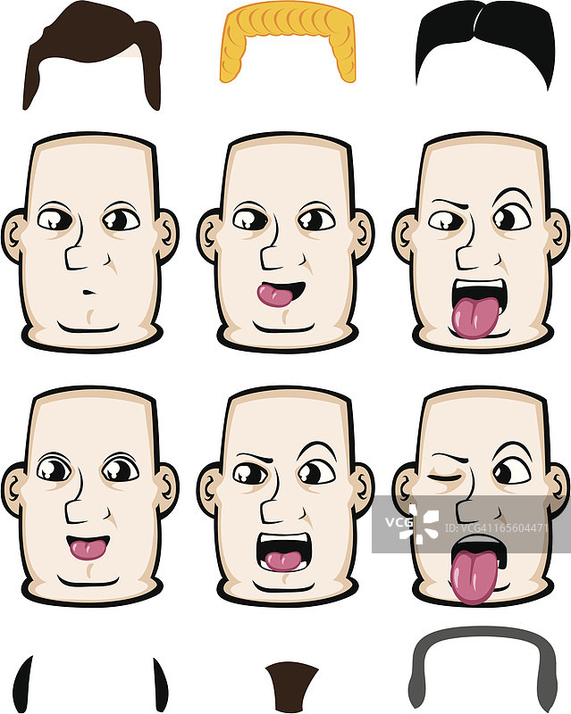 面部表情图片素材