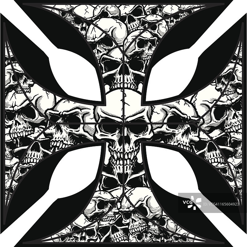 马耳他3D黑白十字架图片素材