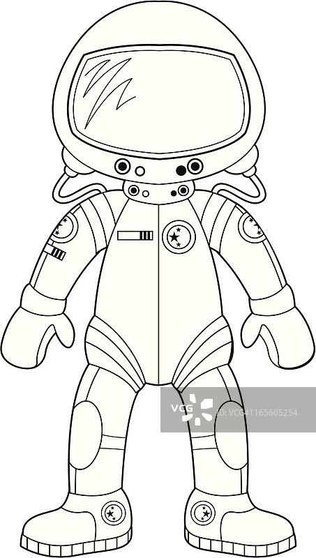太空服着色图片素材