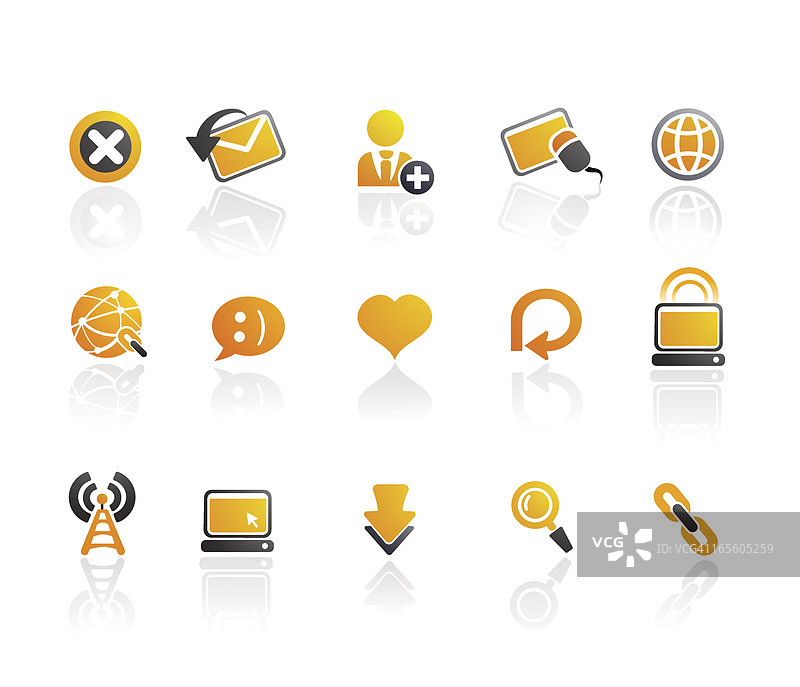 柑橘系列|网页浏览图标图片素材