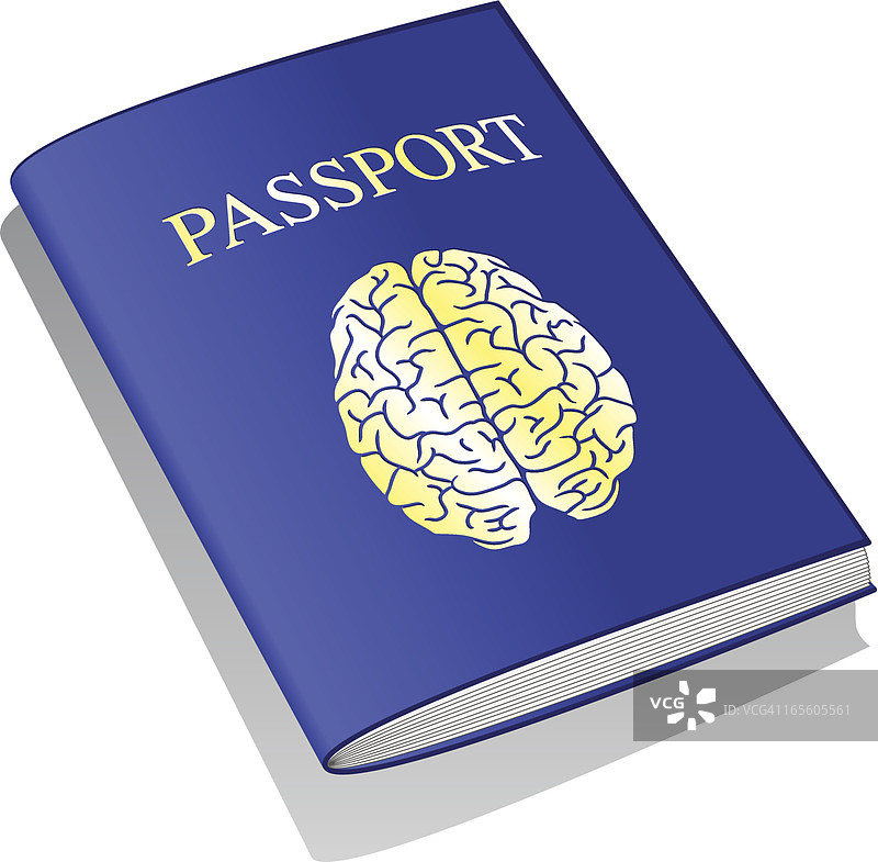 大脑护照图片素材