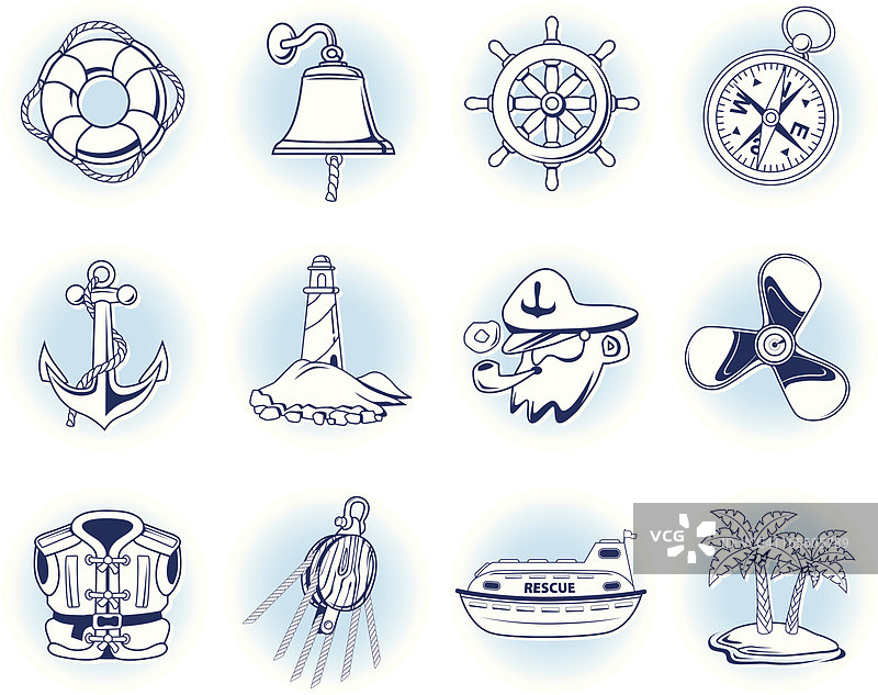 航海图标图片素材