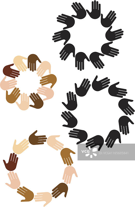 手绘三个圆圈图片素材