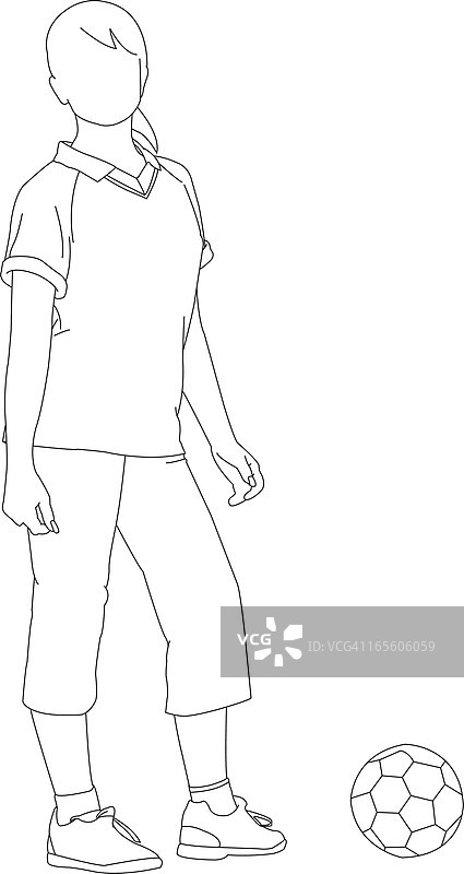 女足球运动员图片素材