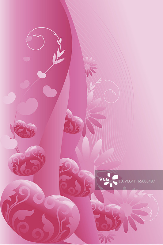 美丽的心形背景图片素材