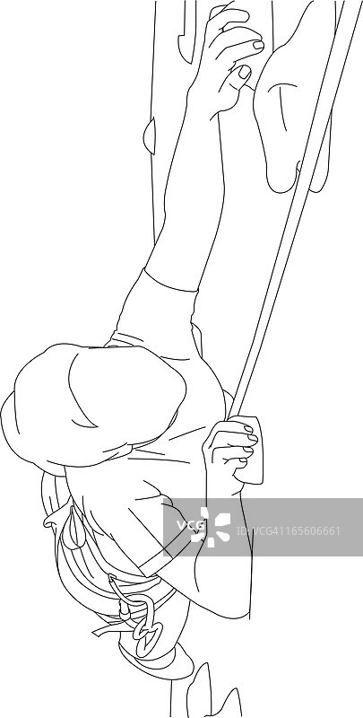 攀岩者图片素材