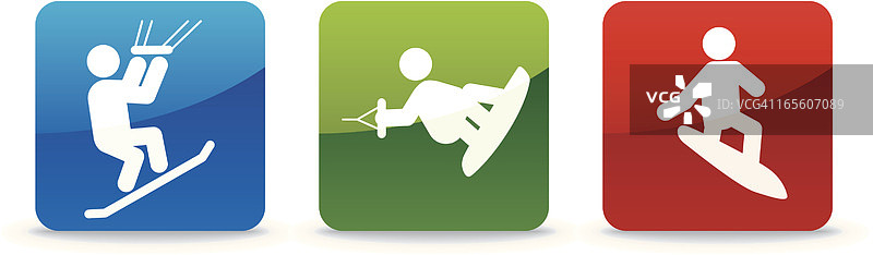 极限水上运动家庭图片素材