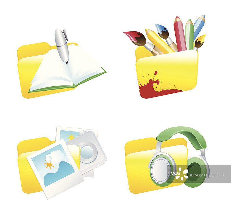 校园剪贴画01图片素材