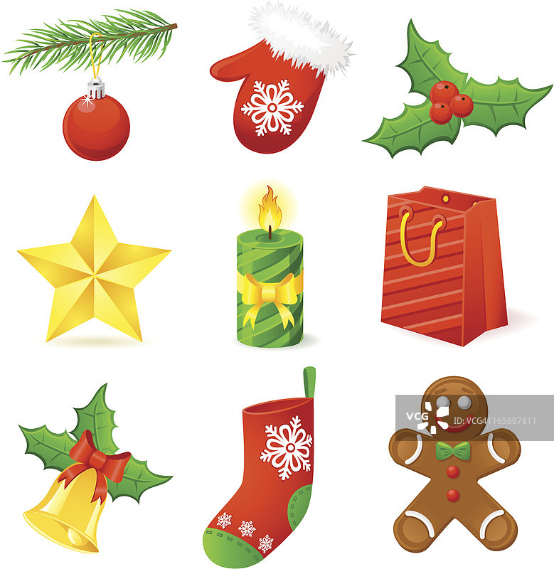 圣诞图标合集图片素材