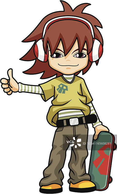 嘻哈卡通形象图片素材