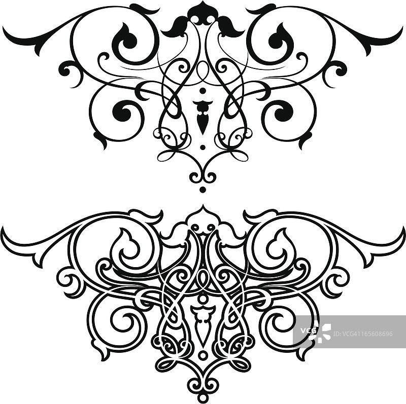 卷轴艺术设计图片素材