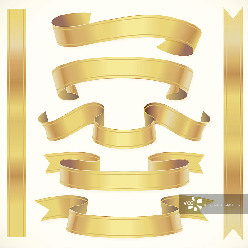 金色短漩涡图片素材