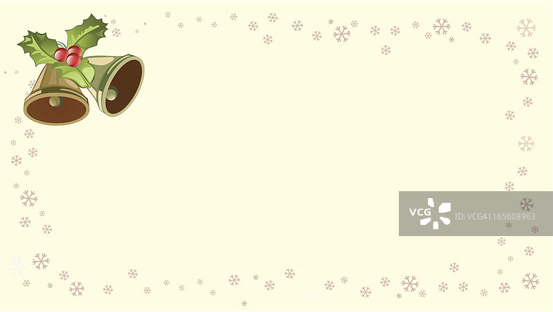 带有槲寄生的双铃图片素材