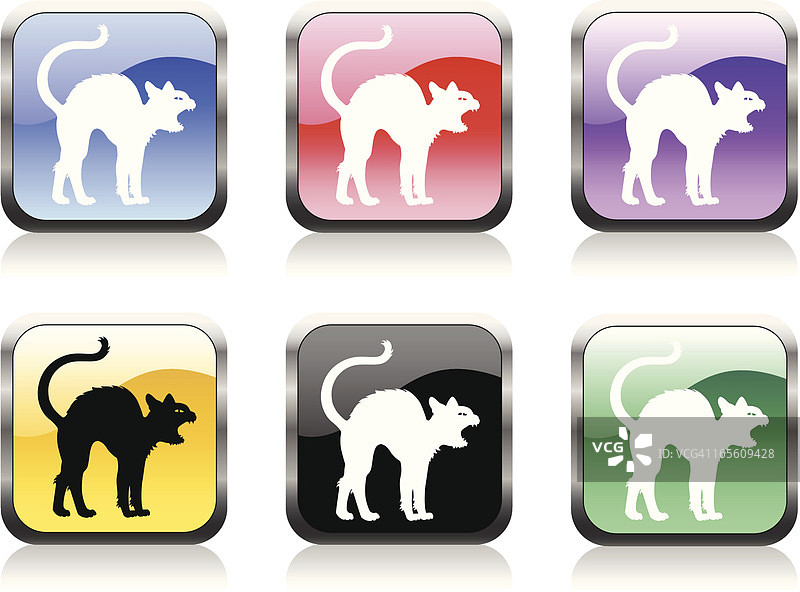 万圣节猫咪图标图片素材