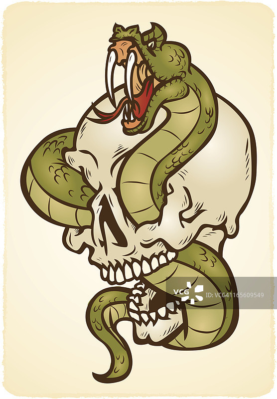 骷髅蛇图片素材