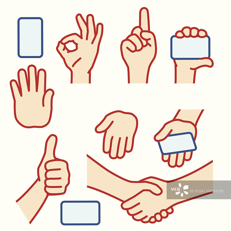 信用卡手势图片素材