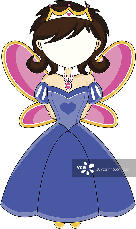 公主人物脸部照片相框图片素材