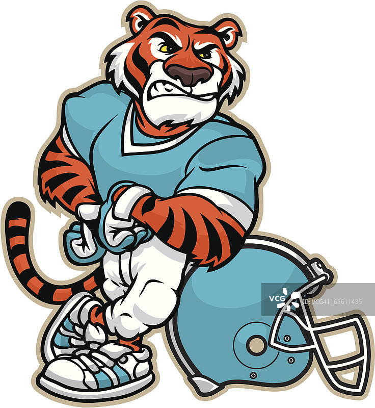老虎橄榄球运动图片素材