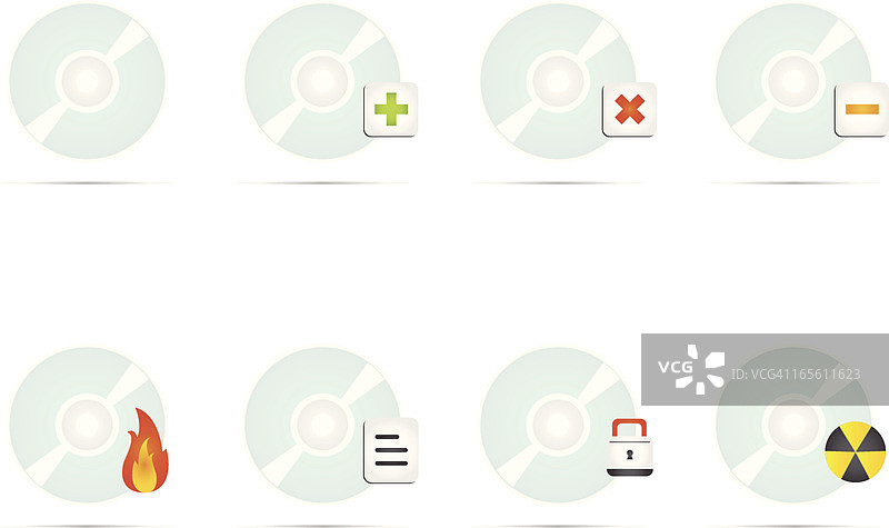 CD图标集图片素材