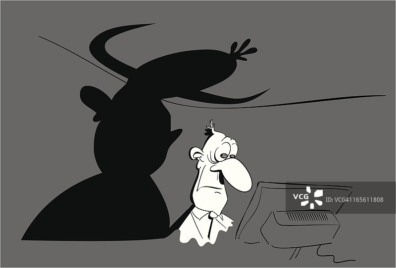 有角的银行家图片素材